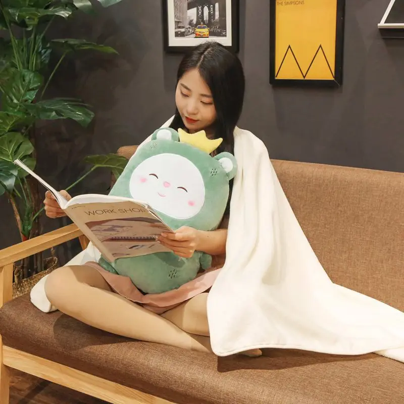 Fruit Airable Cover Office Students Classroom Napping Pillow Pajama Blanket Plush Toys Nap Useful Product