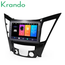 Krando Android 9,0 10," ips большой экран Полная сенсорная Автомобильная навигационная система для hyundai Sonata 8 2012- радио плеер gps