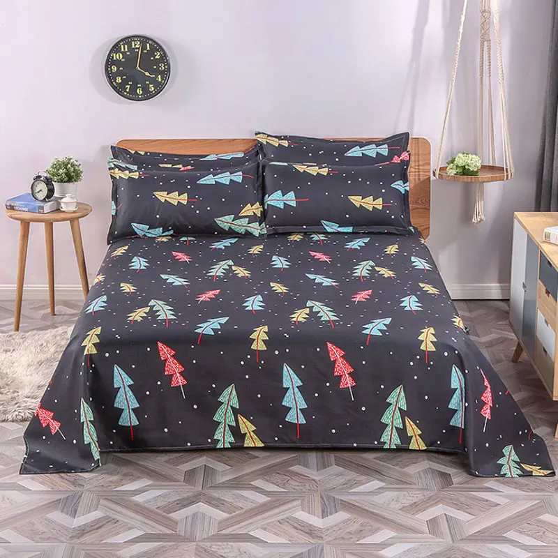 

2019 New Arrival 1-piece soft flat Bed Cover mattress fitted Bed-sheet Bedclothes for children Adults