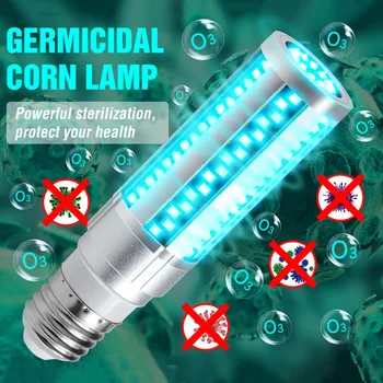 

UVC LED Bulb E27 UV LED Lamp 15W 20W Desinfection Light LED Corn Bulb 220V Ultraviolet Light Bactericidal Sterilization Lamp