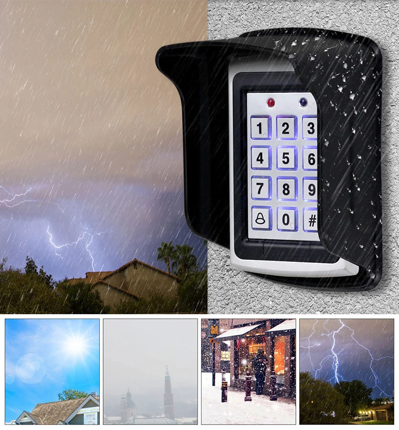 

Metal Face Waterproof Standalone Access Control With Keyboard M01 RFID Card Standalone Access Controller