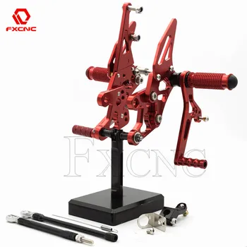 

CNC Motorcycle Aluminum Rearset Footrest Rear Set For Yamaha FZ8 2010-2013 2011 2012 Adjustable Footpegs Foot Peg Pedal