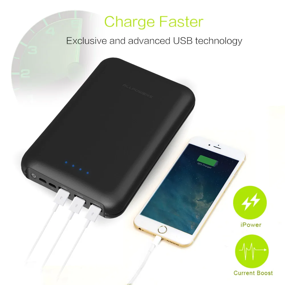 Внешний аккумулятор power Bank 30000 мАч высокого качества зарядное устройство с