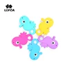 LOFCA 1pcs Baby Teether Silicone Beads BPA Free Food Grade Silicone Animal Shape Pendant Baby Pacifier Chain Teething Toy 6