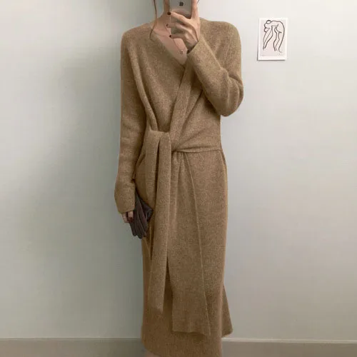 long dress with sweater