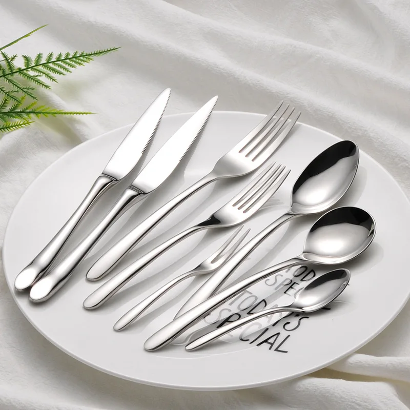 Kityang HONDAR New Style Multi-Component 304 Stainless Steel Knife, Fork And Spoon Tableware Set Steak Knife Manufacturers Direc