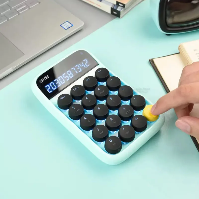 Xiaomi Mijia Lofree цифровой калькулятор Bluetooth беспроводная клавиатура 20 клавиш клавиатура перезаряжаемые брелки для Windows/iOS/Android