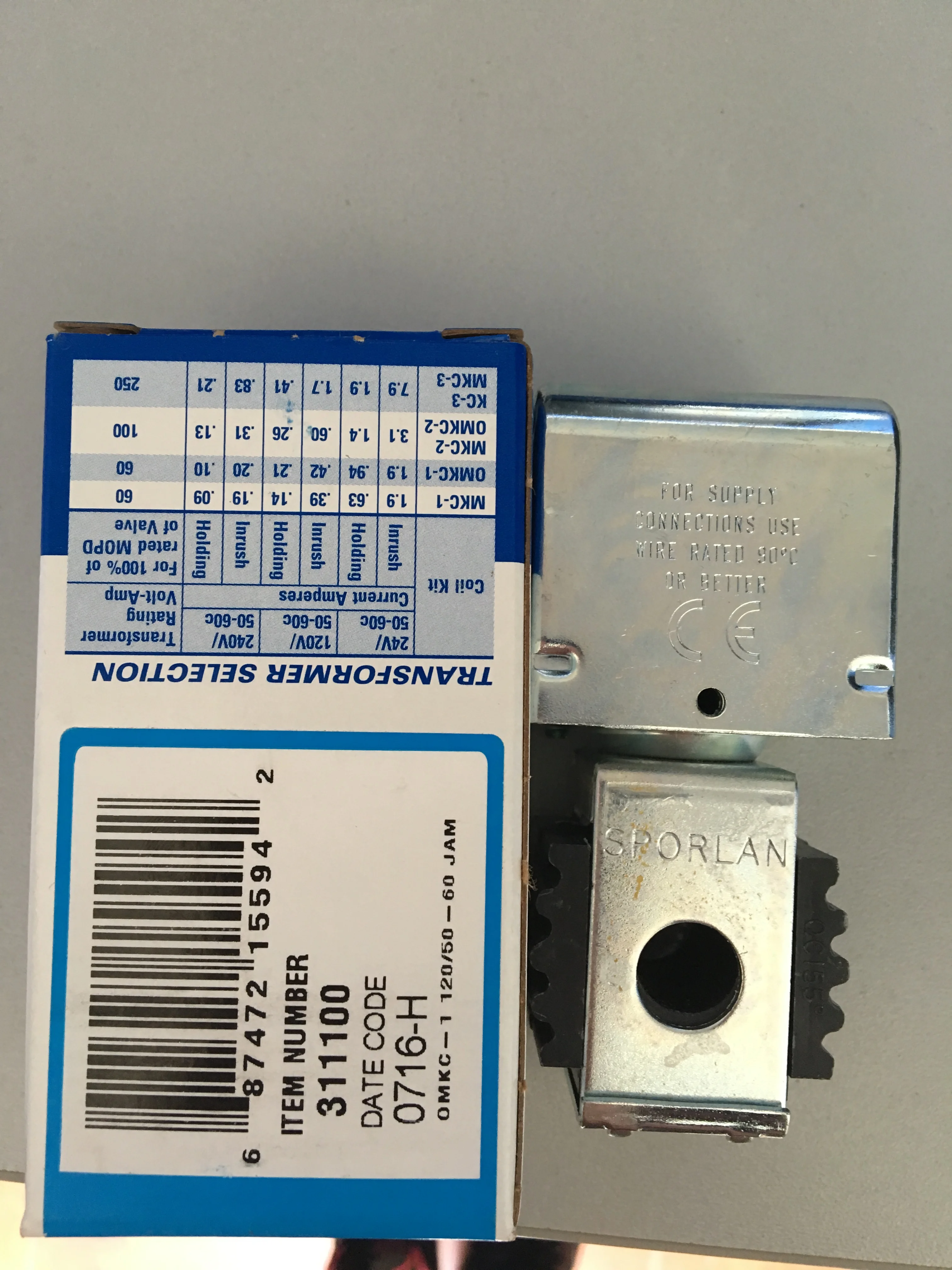 

SPORLAN Poland OMKC-2 XUP XUJ XRN solenoid valve coil MKC-1 MKC-2 OMKC-1