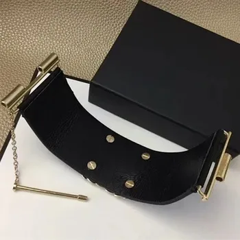 

Classic Vintage Gold Letter C Style Leather Bracelt Cuff For Women Girl Jewerly Cocktail Party