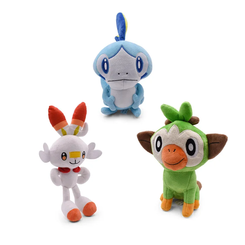 

Anime Doll Grookey Scorbunny Sobble Charizard X Mega Stuffed Plush Quality Toys Great Gift For Children