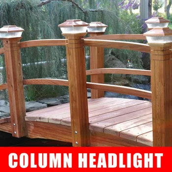 

4 Inches Solar Powered Light Outdoor Garden Deck Patio Fence Pathway Post Light for Posts LKS99