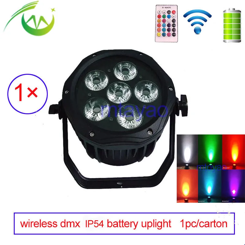 

Wireless dmx Uplight with IR remote DMX512 Control Disco Par IP54 Waterproof LED Par Can Battery Power LED DJ Par