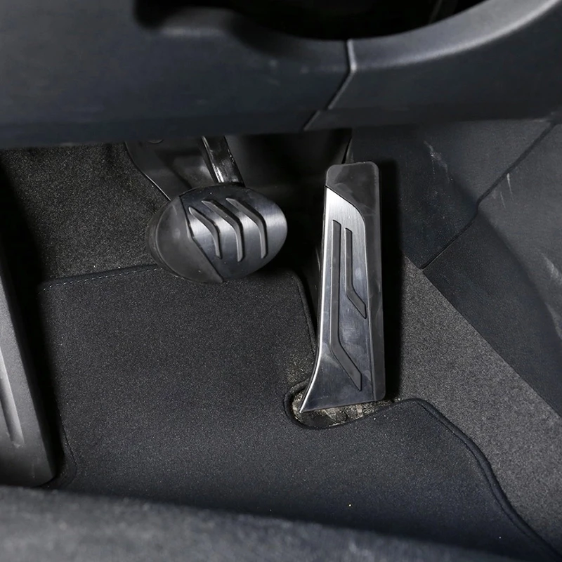フットレストデッドブレーキガスペダルパッドカバーbmw X1 X2 2-5seriesアクティブツアラーF48 F39 F45 F46 F40 -  AliExpress 車のフットレスト X1 F48シリーズ 2014-2022用 ペダルパッド ガスブレーキペダルカバーアクセサリー 車のフットレスト 用のビー・エム・ダブリュー 1シリーズ 1シリーズ F40 2020 2021 AT用 ステンレススチール製ガスブ
