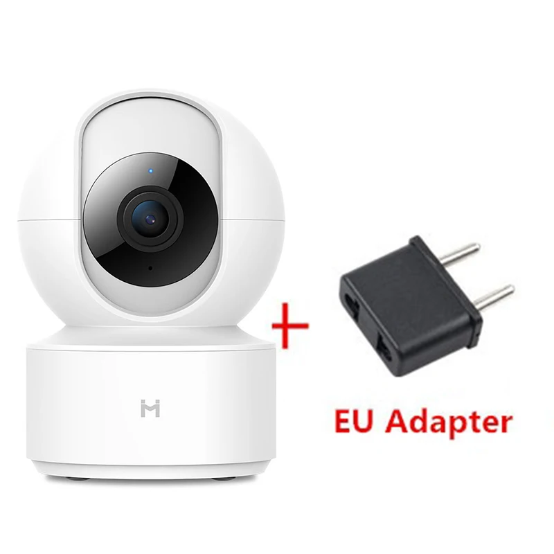 With EU Plug Обновленная Беспроводная ip-камера Xiao mi jia Chuang mi 1080P HD с углом обзора 360, CCTV, Wi-Fi, поворотная камера ночного видения, веб-камера для умного дома mi - Colour: With EU Plug