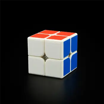 

RCtown Simple Beginners Two-Layer Brain Teaser 2x2 Sticker Puzzle Magic Cube White