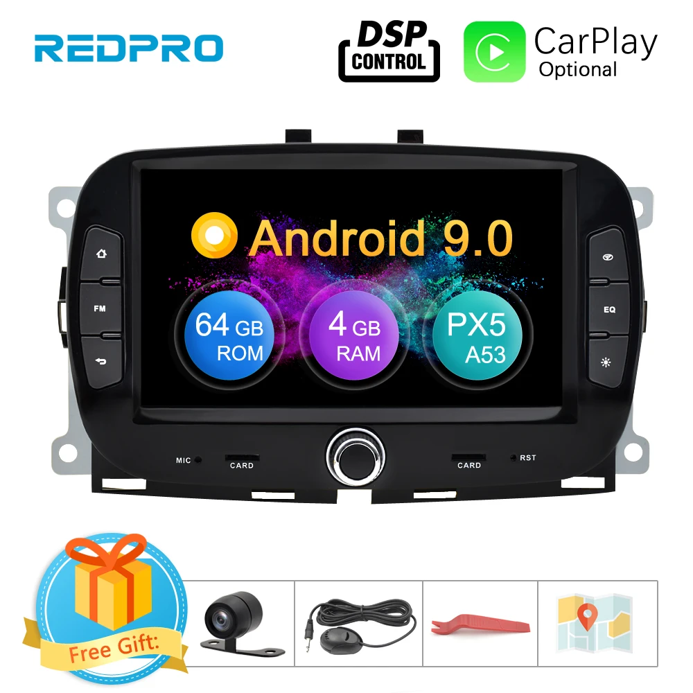 Навигация 4G ram Android 9,0 автомобильный Радио dvd-плеер мультимедиа для Fiat 500+ gps wifi Bluetooth Видео Стерео