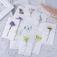 Пустая открытка, пригласительная открытка с сушеными цветами, открытка на день благодарения, день рождения матери,, на заказ