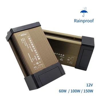 

Rainproof AC DC Switching Power Supply Source 12V 5A 8.5A 12.5A DC Rainproof Transformer 220V TO 12V Volt Outdoor 60W 100W 150W