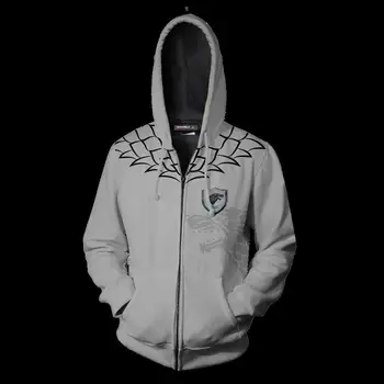 

2019 new hoodie men Anime Cospaly Costume Game of rights 3D Printed Sweatshirt Zip Up Hoodies Sweatshirts Jacket Drop Shipping