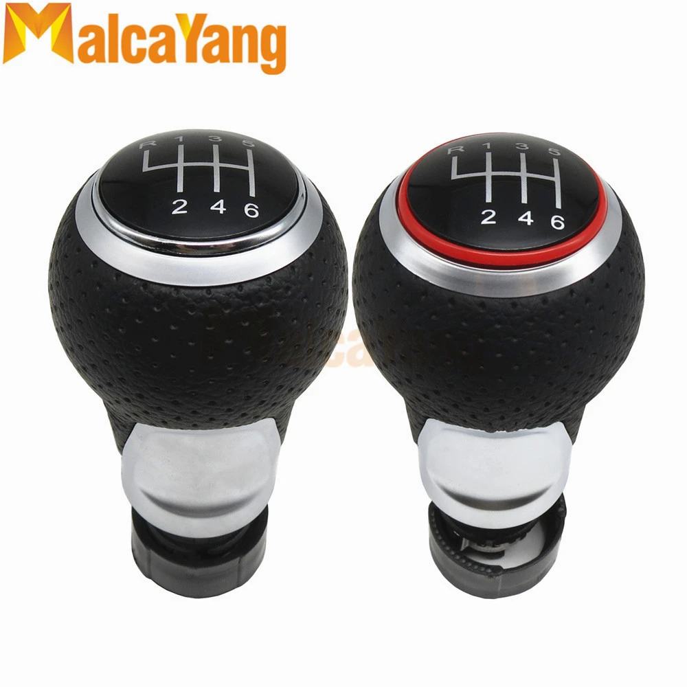 アウディ A3 S3 8p 03 13 S4 Q5 S ライン 07 15 レザー車のギアシフトノブ 6 速ハンドル Gear Shift Knob Aliexpress