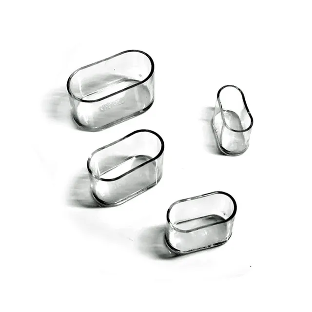 4PCs Oval Chair Leg Pads Furniture Table Covers Caps Feet Protector Socks Dust Cover Non-Slip Furniture Leveling Feet Wholesale C 15x30mm