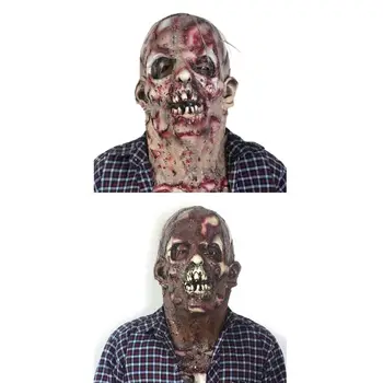 

Halloween Horror Mask Zombie Masks Cosplay Party Bloody Disgusting Rot Face 23GD