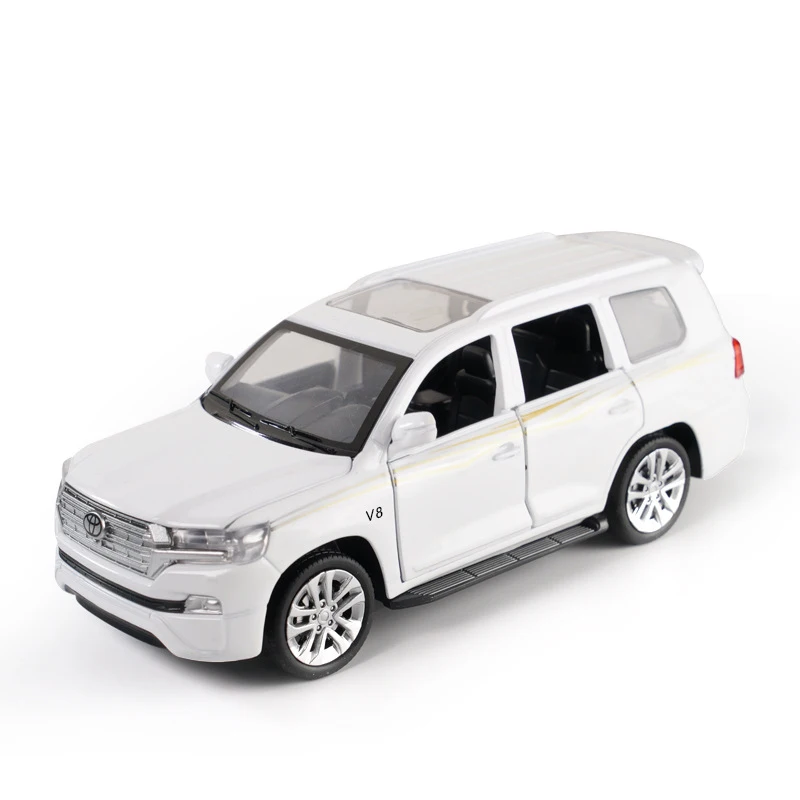 1:32 Toyota Land Cruiser литье под давлением сплав модель автомобиля литье под давлением и игрушечные транспортные средства Высокая симитация игрушечные машинки для детей Подарки для детей - Цвет: No Original Box