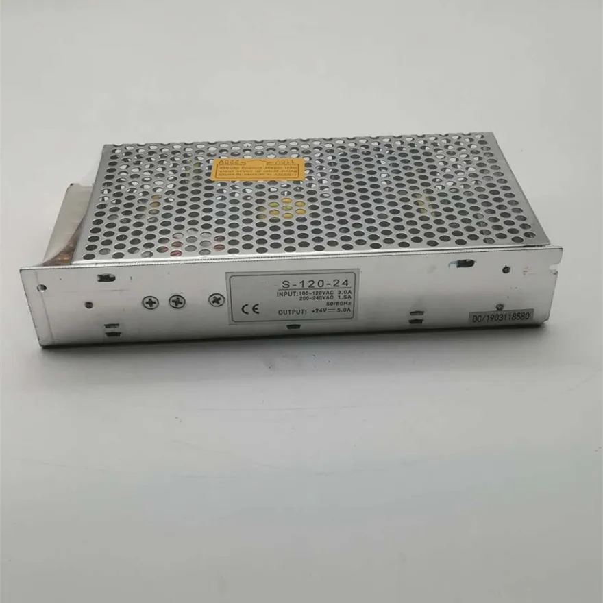 120 Вт 24 В импульсный источник питания 5A один Выход 220 В Вход S-120W-24V для Светодиодные ленты свет регулировать AC DC светодиодный переключатель