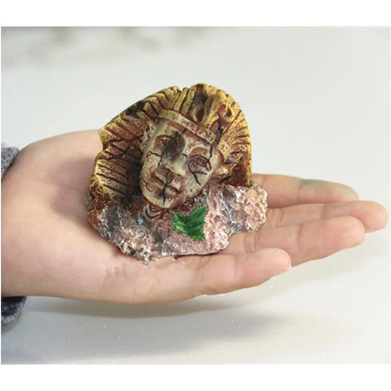 Полимерный аквариум украшение египетского фараона древние руины сфинкса