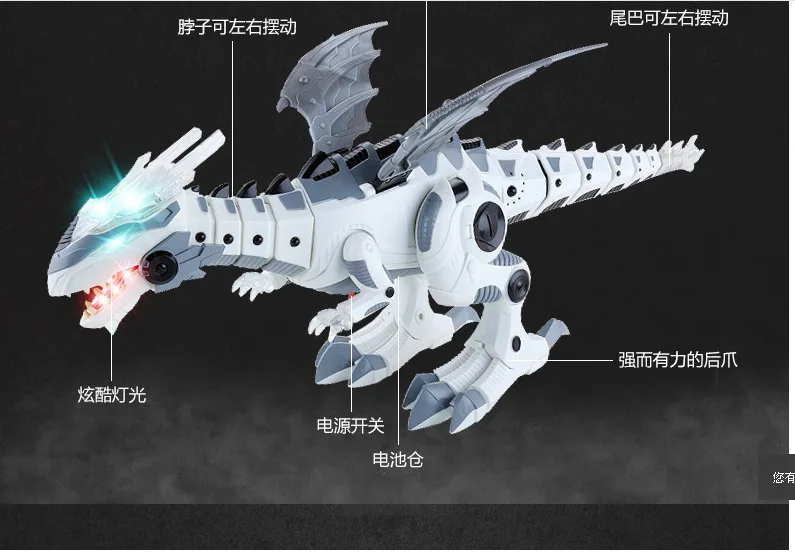 

Rong kai Toy 6690 Electric Machinery Dinosaur Transformation Light Walk Large Size T-Rex Model Dinosaur Toy