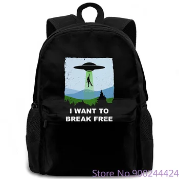

Queen Freddie Mercury i want to break free X-files Print Style women men backpack laptop travel school adult student