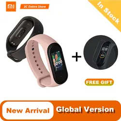 Оригинальный Xiaomi Mi Band 4 Bluetooth 5,0 Браслет фитнес-браслет AMOLED цветной сенсорный экран Музыка AI пульс