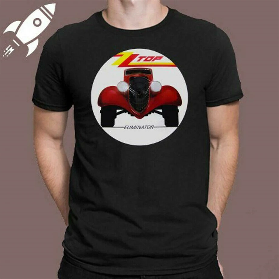 Новинка Zz Top Eliminator Логотип рок-группы Мужская Черная Футболка размер S M L XL 2XL 3XL