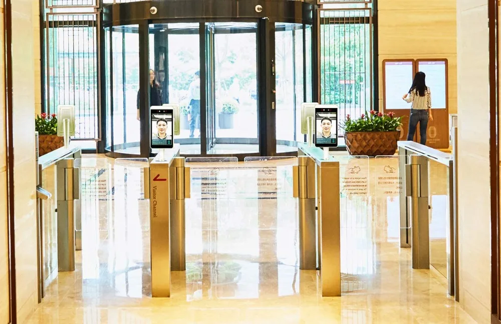 8 Inch Monitor TCP/IP Dynamic Face Facial Recognition 2.0MP IP Camera Time Attendance Machine Entrance Access Control System - Famidy.com