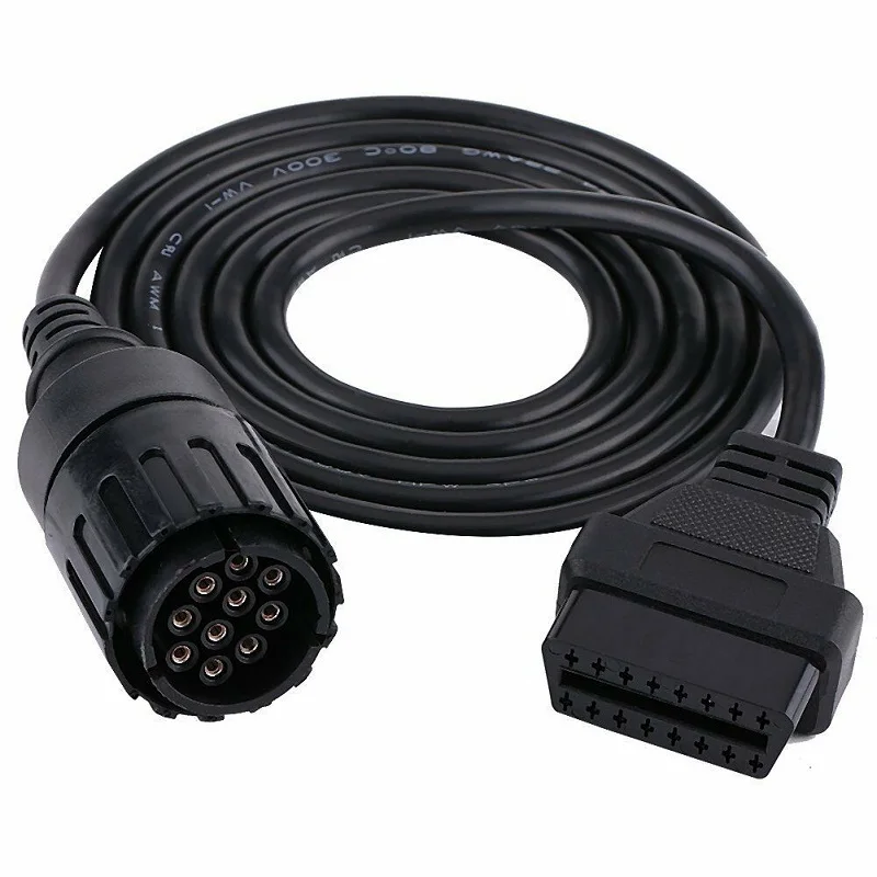 1 шт. 10-контактный переходник OBD на 16-контактный OBD2 для диагностического сканера BMW