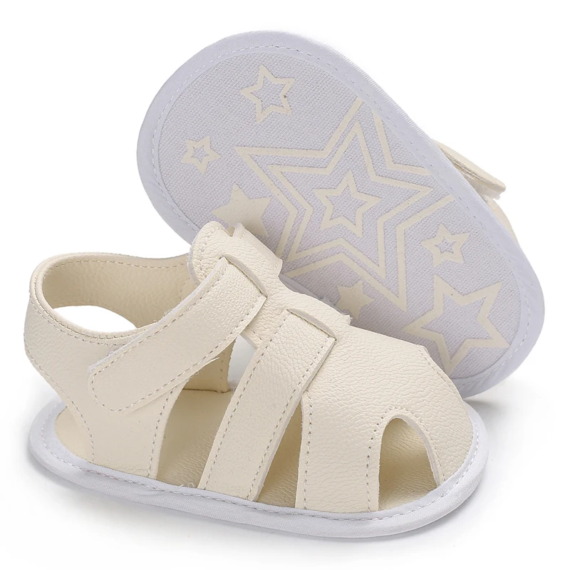 Newborn Toddler Shoes Baby Soft Soled Sandals Lace Soft Soled Shoes Beach Shoes  Slippers Non Slip Sandals 0-18M First Walkers