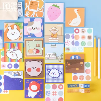 

mo mo Notepad Adhesive Paper Cute Formula Series PDA Square Note Book Album Decoration DIY Stickers 16-