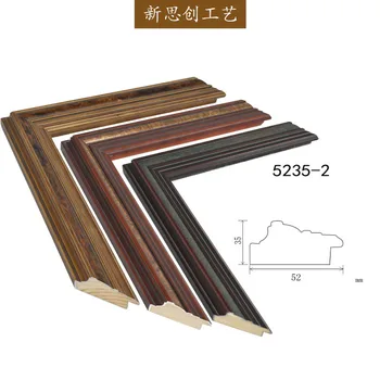 

oil painting solid wood frame modern simple pine line picture frame personalized photo frame mounting customized wholesale