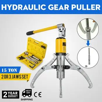 

15T Hydraulic Bearing Gear Puller Wheel Hub Puller Separator Garage Tool 3-Jaws