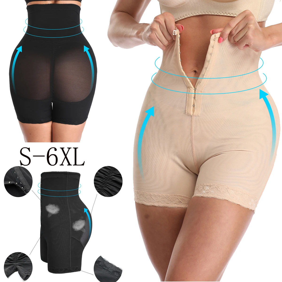 

Postpartum Shapewear Plus SIze Body Shaper Workout Waist Trainer Corset Butt Lifter Tummy Control Belly Band Underwear Women