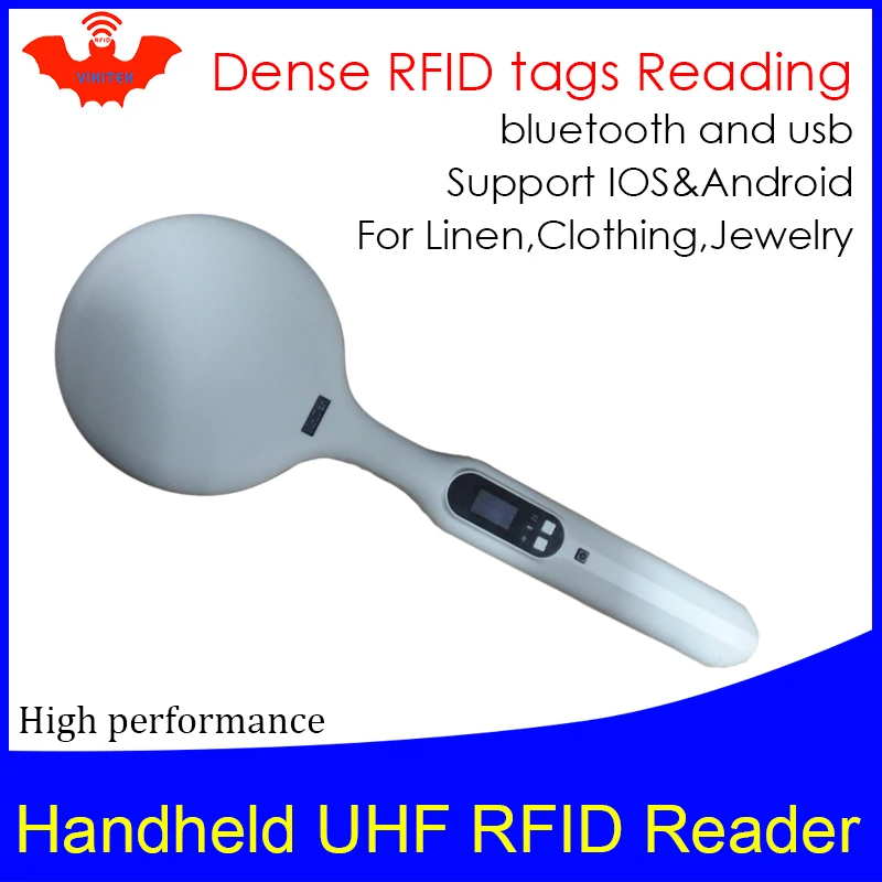 UHF RFID портативный считыватель плотных тегов для чтения кодер bluetooth льняная одежда