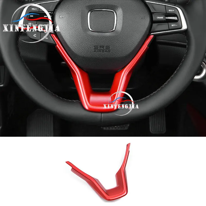 

For Honda Accord 2018-2019 1pcs Red Steering Wheel Lower Cover Trim