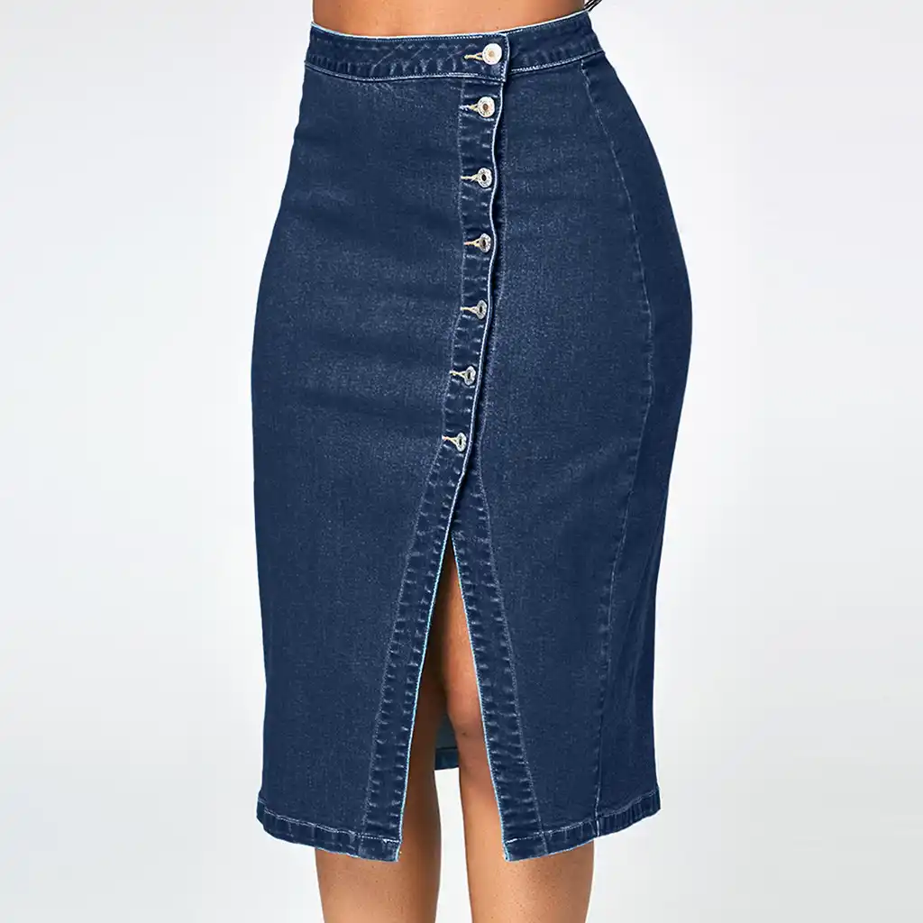 blue jeans skirts womens
