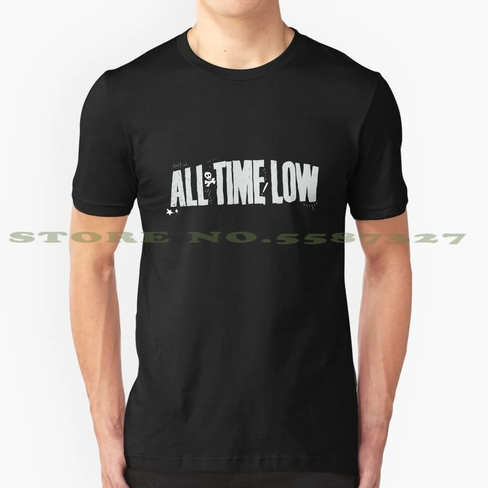 All Time Low Logo Cool Design Trendy T-Shirt Tee Kids In Dark Punk Alternative Rock Metal Music Album Cover | Мужская одежда