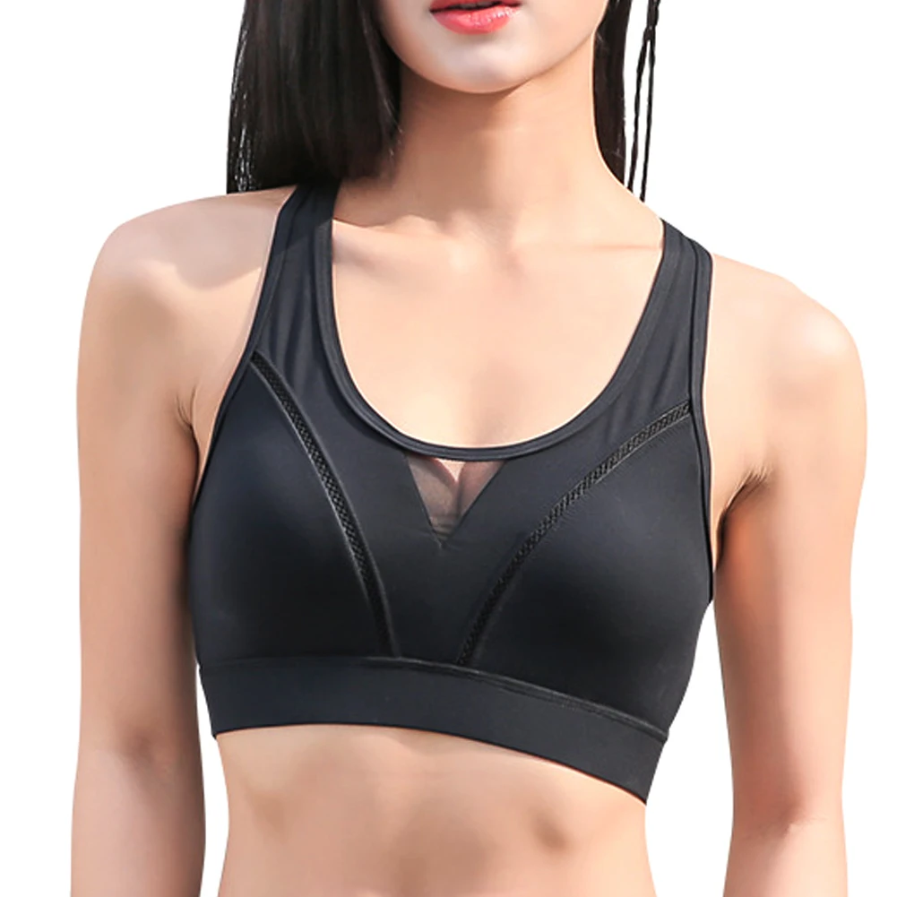 

Women Curve Sports Push Up Bra Mesh Breathable Hollow Bra Lingerie YS-BUY