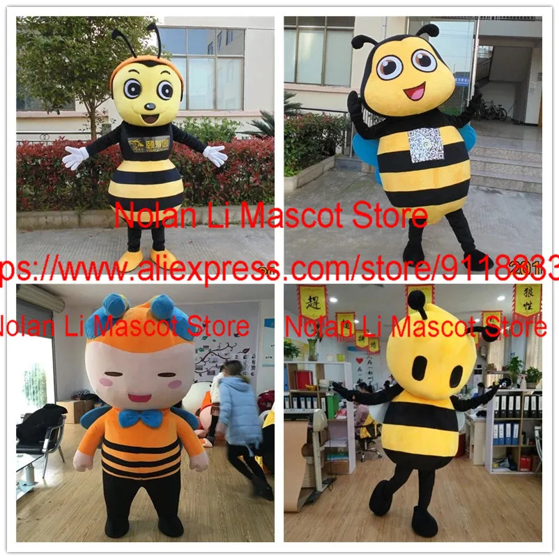 

New Multi-style Bee Mascot Costume Cartoon Game Role Playing Fancy Dress Advertisement Carnival Birthday Party Gift 1190