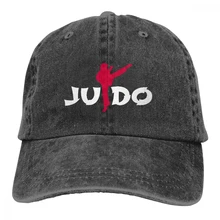 Judo Casquette черные унисекс Мужские Женские джинсовые бейсболка с ремешком кепки регулируемые Гольф папа шляпа
