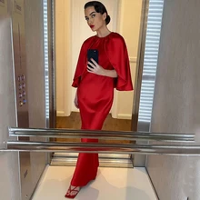 Thinyfull sexy vestidos de baile com colete vermelho vestido de noite 2022 arábia saudita sereia noite longa coquetel vestidos plus size