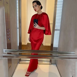Thinyfull Sexy Prom Dresses With Waistcoat Red Evening Dress 2022 Saudi Arabia Mermaid Long Night Cocktail Party Gowns Plus Size