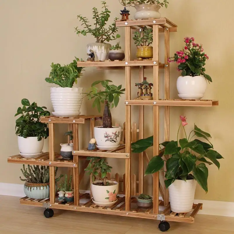 Для Repisa Para Plantas Wood Varanda Terraza Etagere Pour Plante Balcony Stojak Na Kwiaty полка напольная Цветочная
